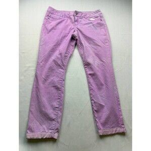 Lei Ashley‎ Low Rise Jeans Y2K 90s Size 11 Juniors Purple Denim Cropped Ankle